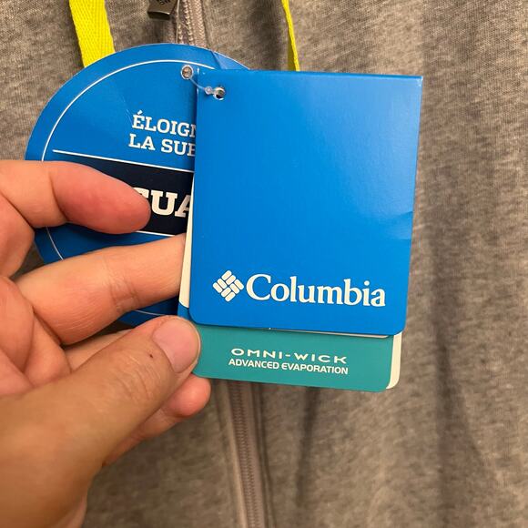 NWT Columbia Omni-Wick Heather Honey III Full Zip Hoodie XL - Picture 9 of 13